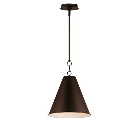Maxim Lighting Veritas 12'' 1-Light Pendant, Chestnut Bronze 15162CHB